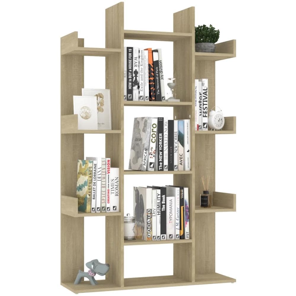 Libreria Rovere Sonoma 86x25,5x140 cm in Truciolato - Foto 1