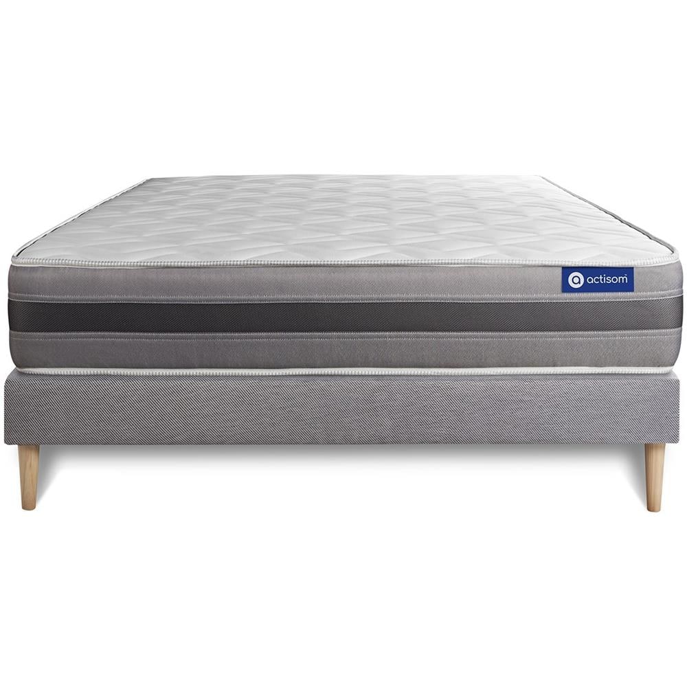 Kit Rete E Materasso Matrimoniale Actiflex Relax 160x195cm - Spessore : 24cm - Molle Insacchettate E Memory Foam - Moderatamente Rigido - Foto 1
