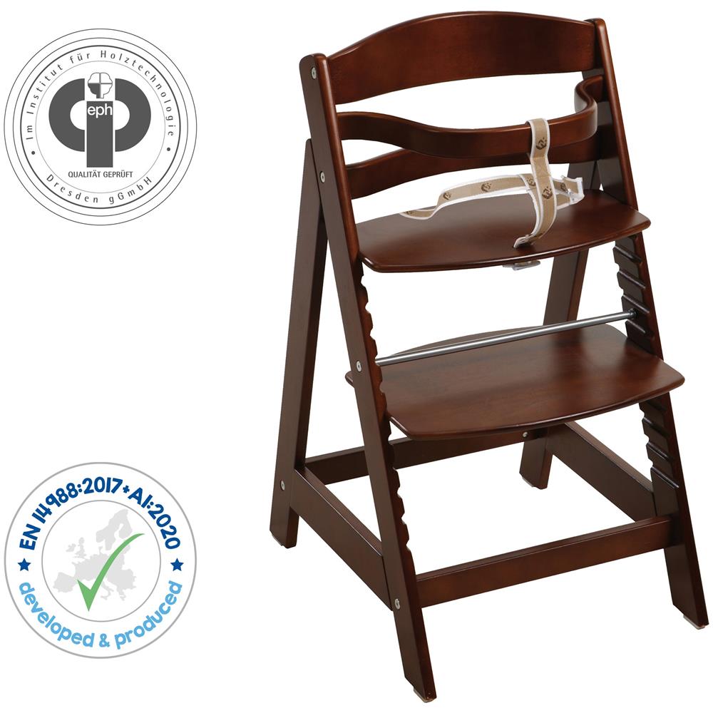 Seggiolone Sit Up III - Crescendo con la sedia da bambino a sedia per ragazzi - Legno tinto marrone - Foto 2