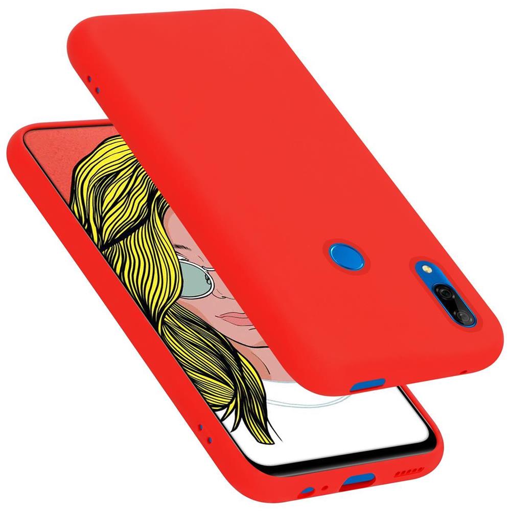 Custodia Compatibile Con Huawei P Smart 2019 In Liquid Rosso - Coperchio Protettivo In Silicone Tpu Flessibile - Foto 1