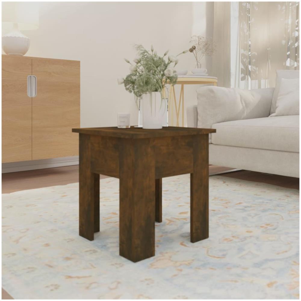 Tavolino da Salotto Rovere Fumo 40x40x42 cm in Truciolato - Foto 3