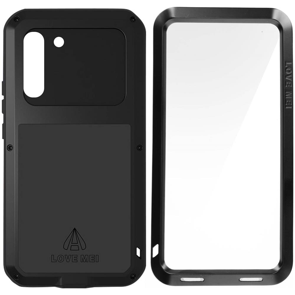 Cover Samsung S22 Anticadute 1,8m + Vetro Temperato Powerful Nera - Foto 1