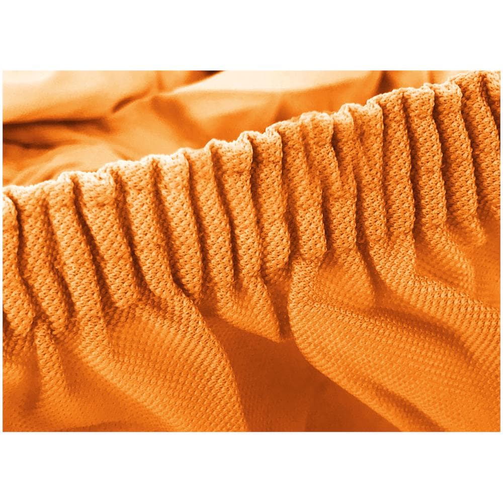 Copridivano Antimacchia Elasticizzato Protettivo Impermeabile Genius Tinta Unita 3 Posti Arancione 1009 - Foto 2