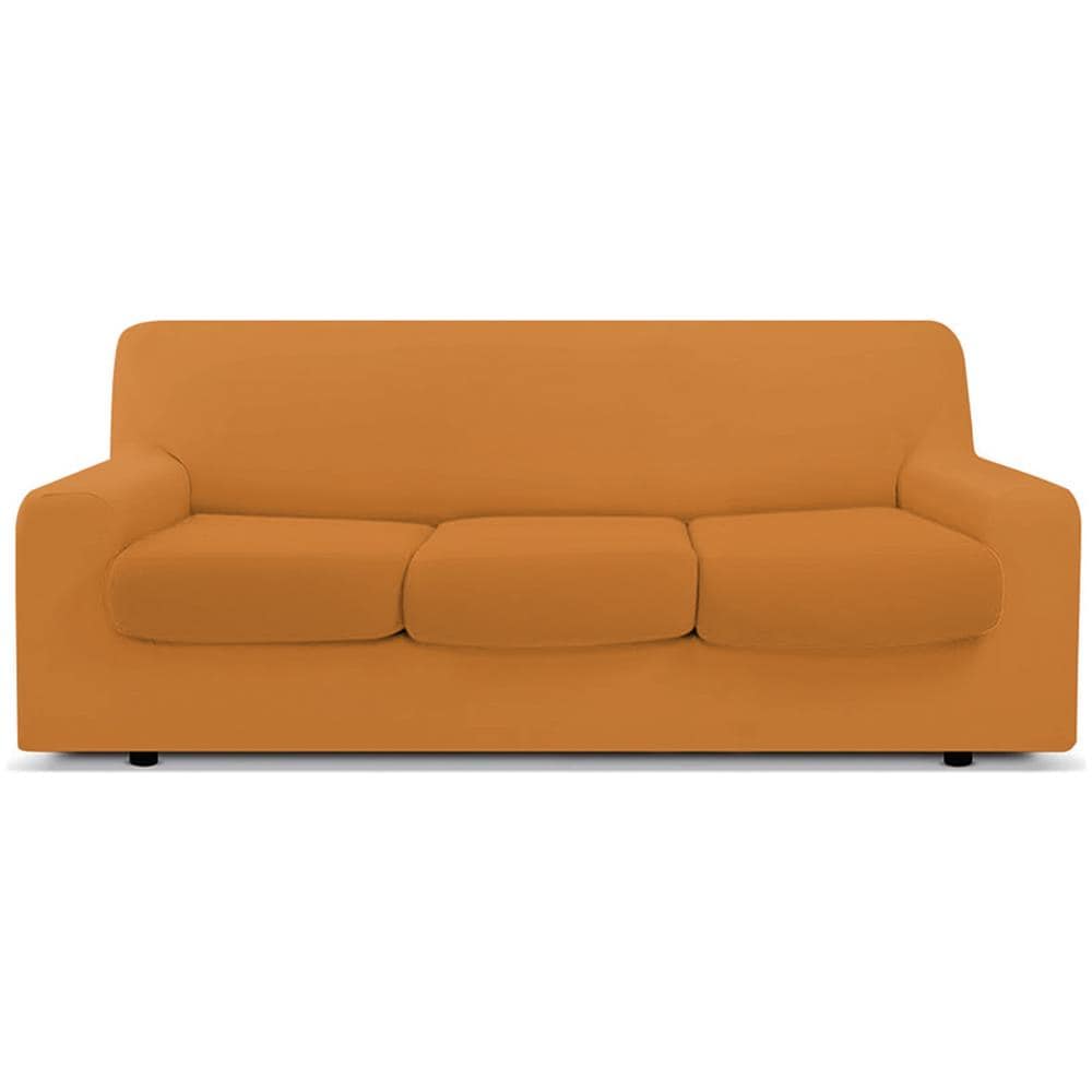 Copridivano Antimacchia Elasticizzato Protettivo Impermeabile Genius Tinta Unita 3 Posti Arancione 1009 - Foto 1