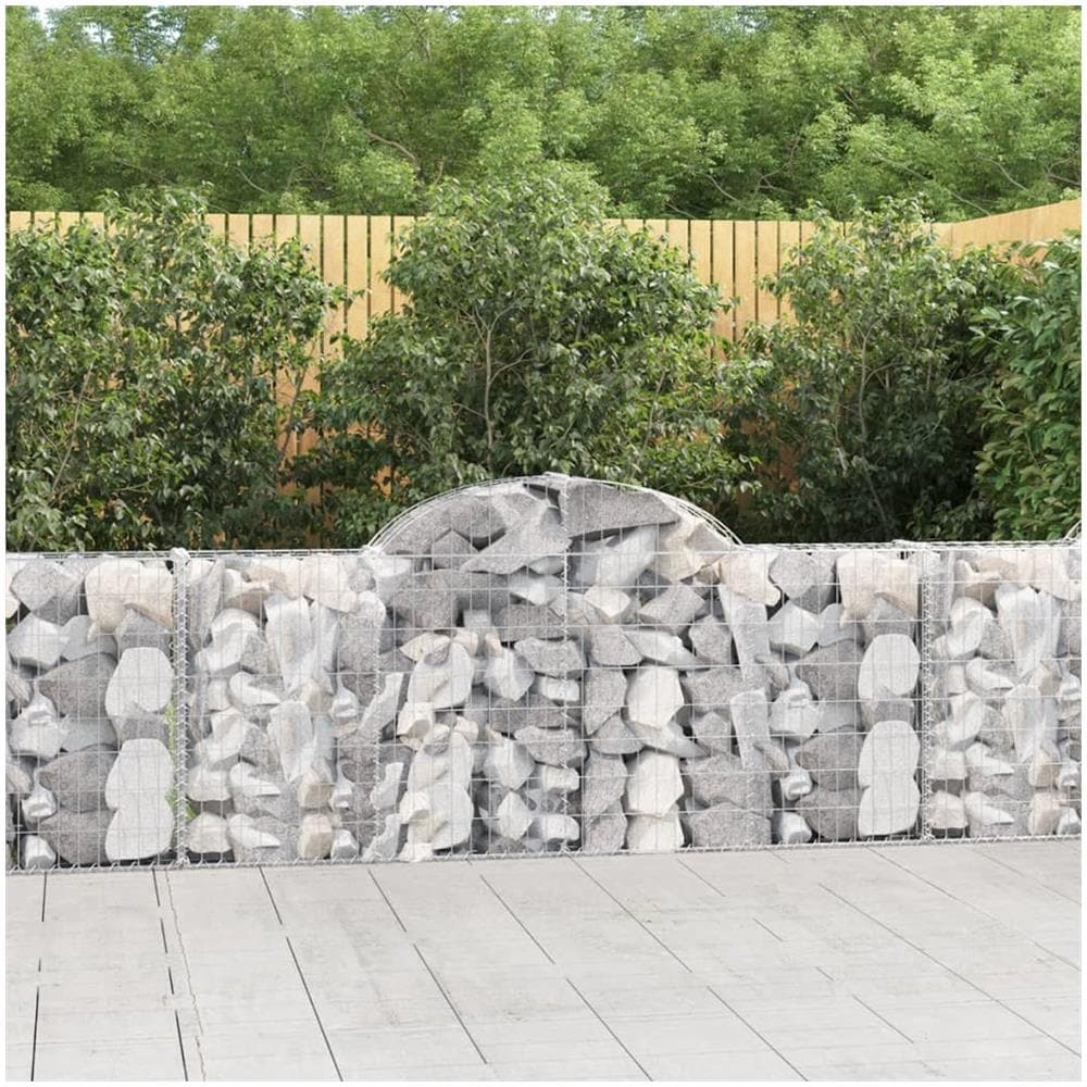 Cesti Gabbioni Ad Arco 40 Pz 200x30x80/100 Cm Ferro Zincato - Foto 1