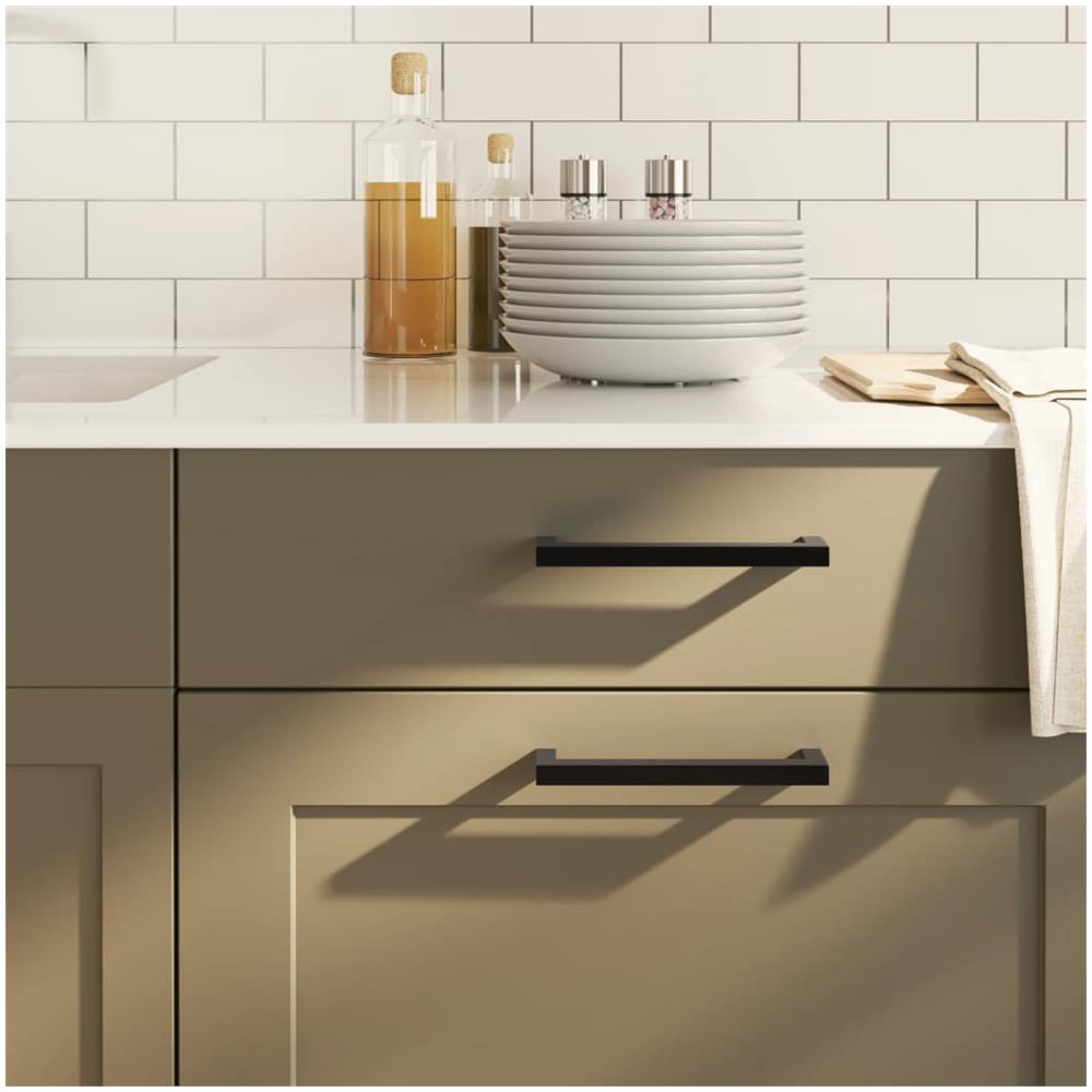 Maniglie Per Mobili 20 Pz Nere 128 Mm In Acciaio Inox - Foto 1