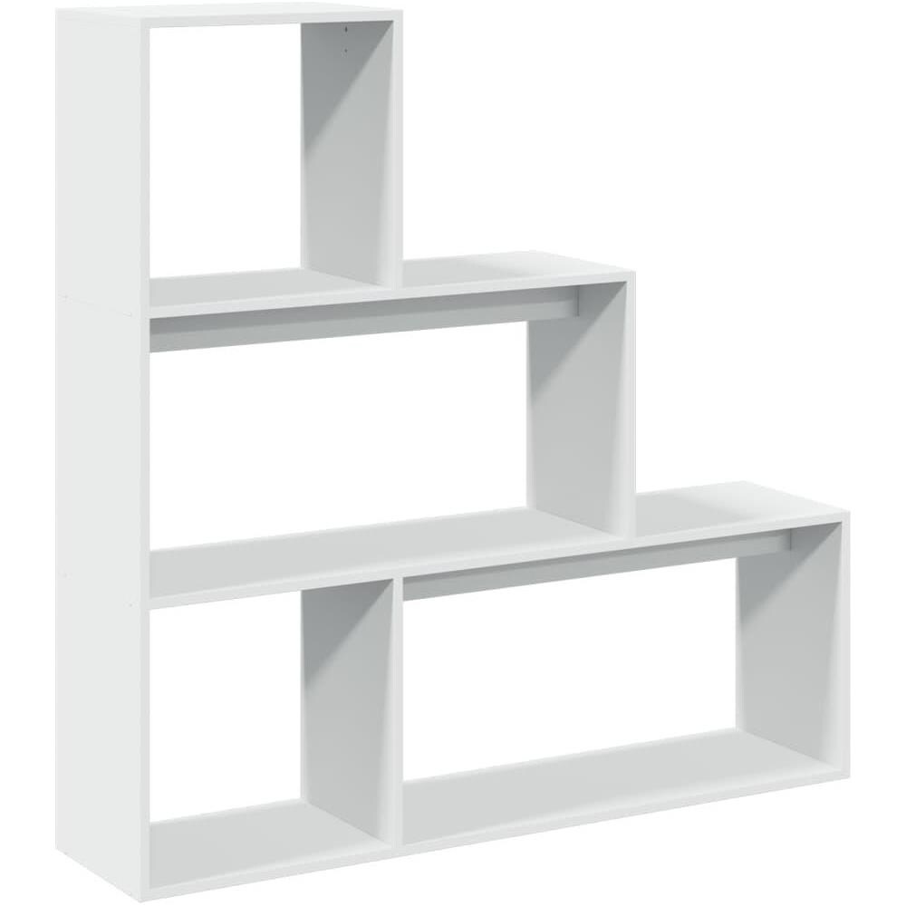 Libreria Divisorio 3 Ripiani Bianca 123x29x123 cm in Truciolato - Foto 1