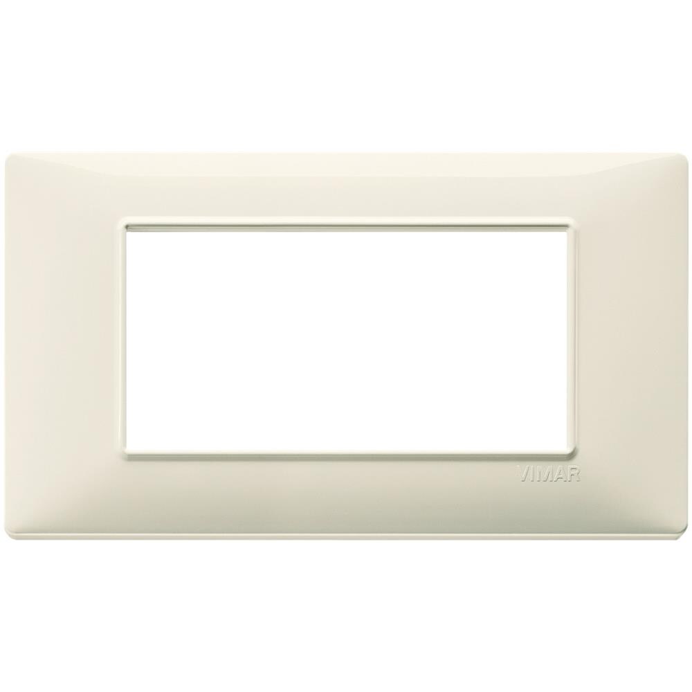VIMAR 14654.05 PLACCA 4 MODULI NERO SERIE PLANA