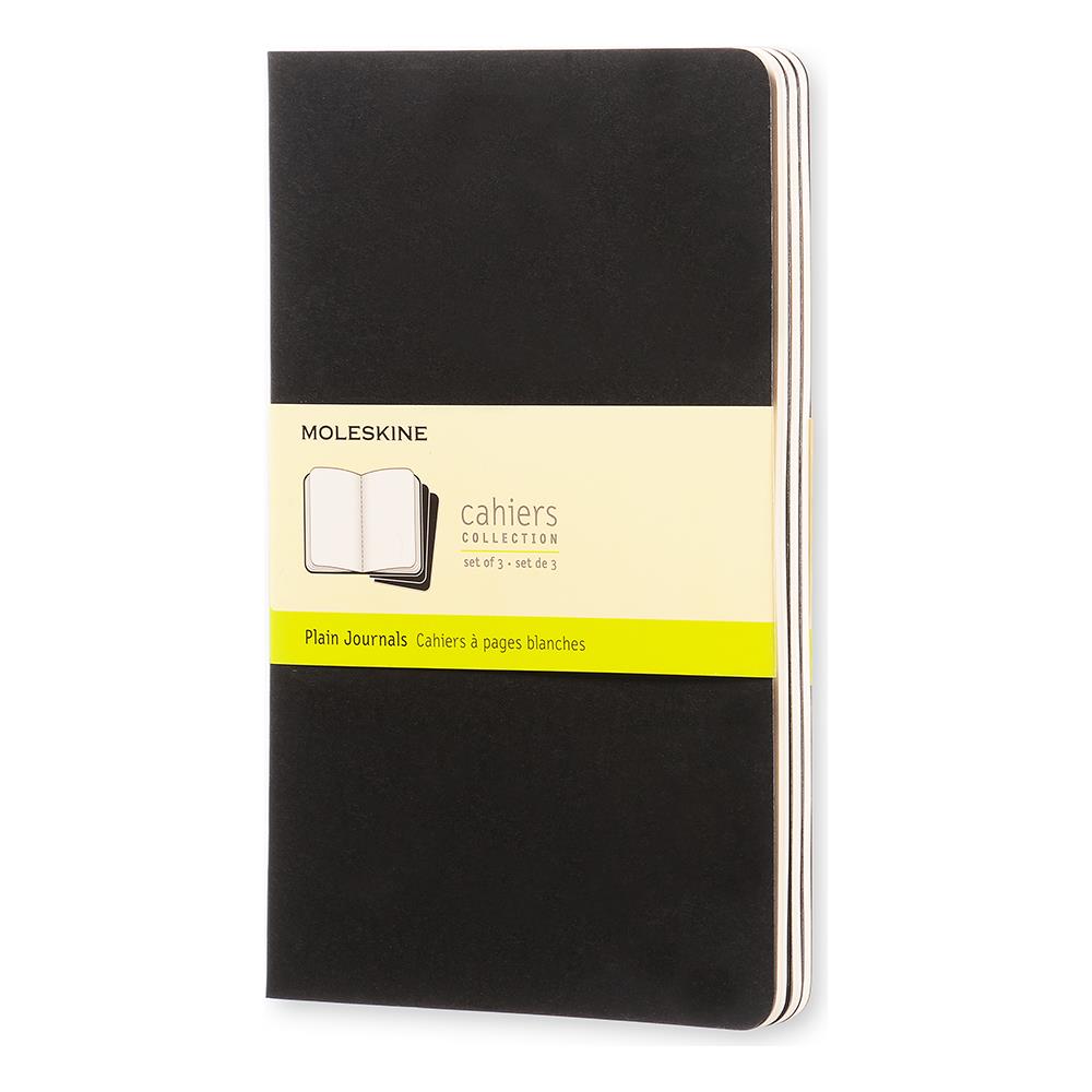 Cf3cahier Journal Large Black Plain - Foto 3