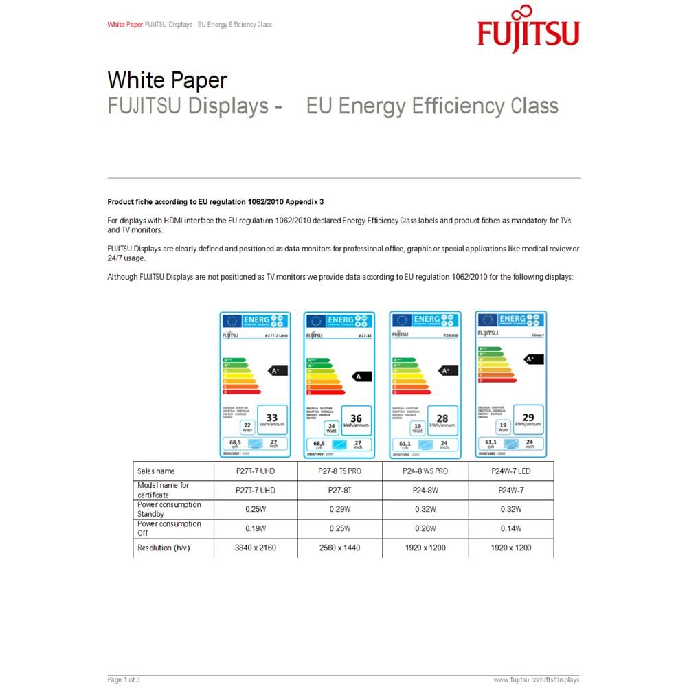Monitor 27" LED S26361-K1610-V160 3840 x 2160 4K UHD Tempo di Risposta 5 ms  - Foto 5