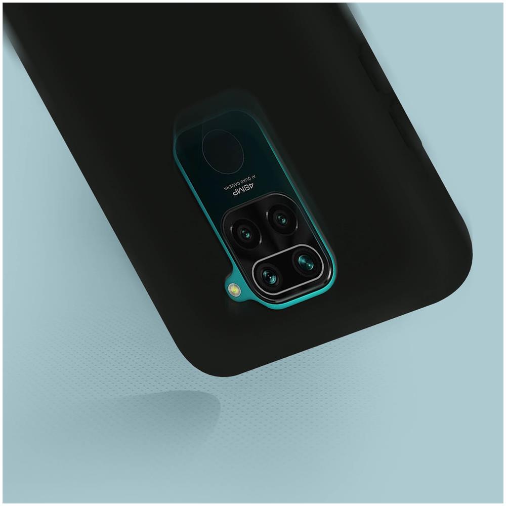 Cover Silicone Xiaomi Redmi Note 9 Semi-rigida Opaca Soft Touch Nero - Foto 2