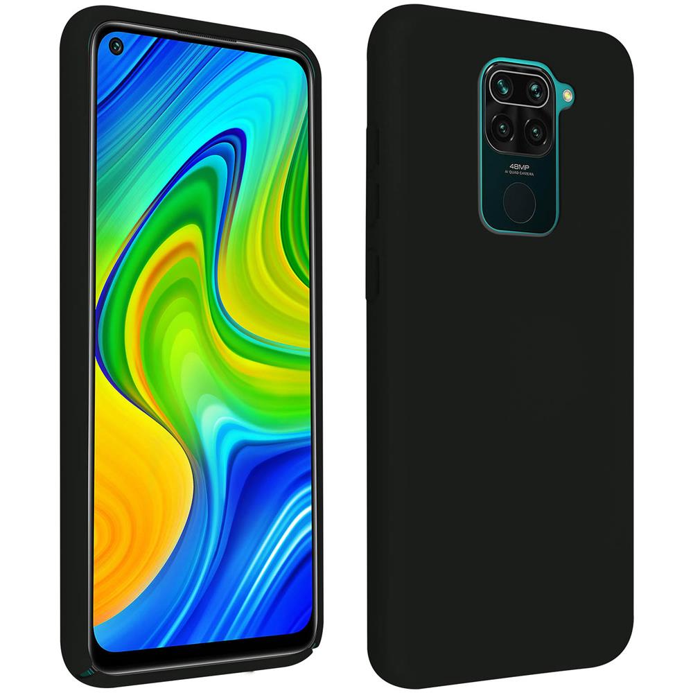 Cover Silicone Xiaomi Redmi Note 9 Semi-rigida Opaca Soft Touch Nero - Foto 1