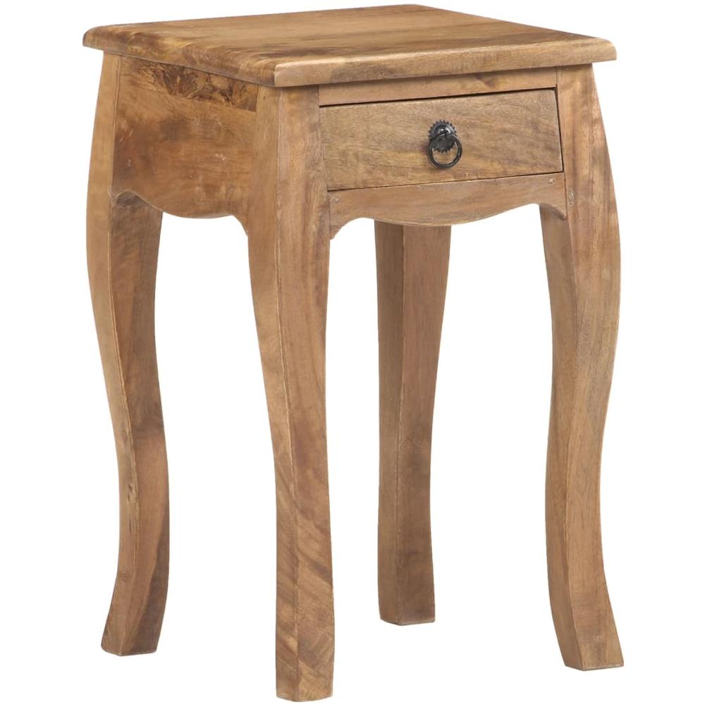 Comodino 28x28x46 Cm In Legno Massello Di Mango - Foto 1