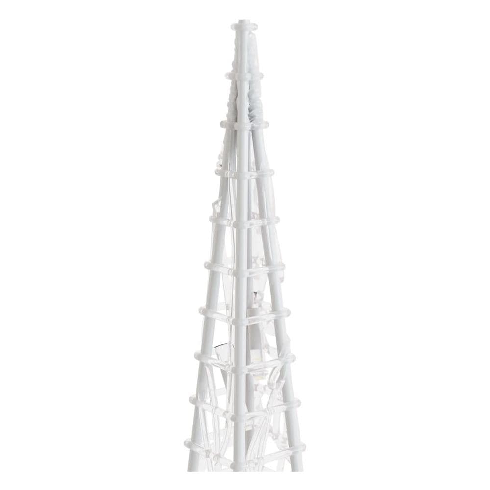 Cono Di Luce Led Acrilico Decorativo Bianco Freddo 90 Cm - Foto 2