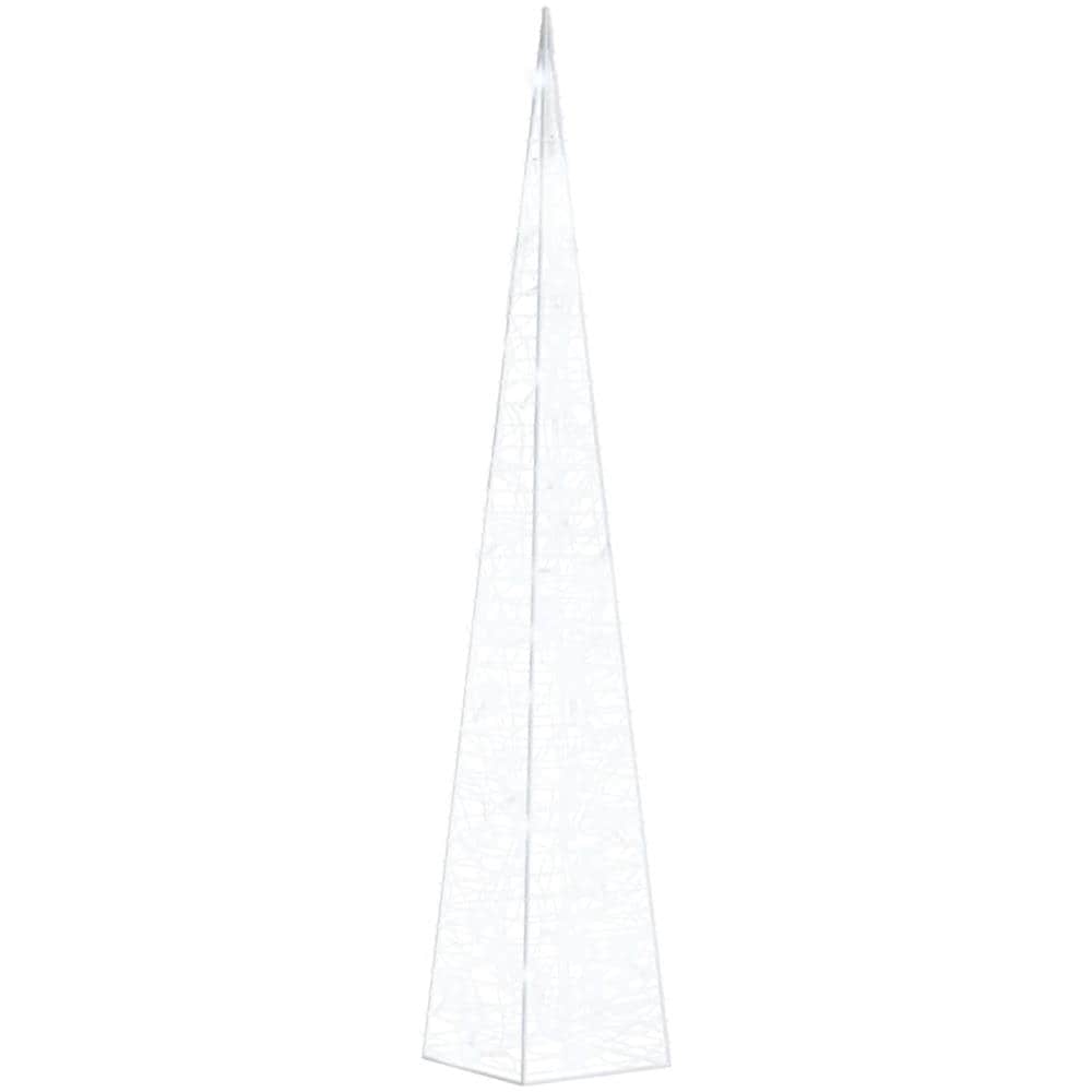 Cono Di Luce Led Acrilico Decorativo Bianco Freddo 90 Cm - Foto 1