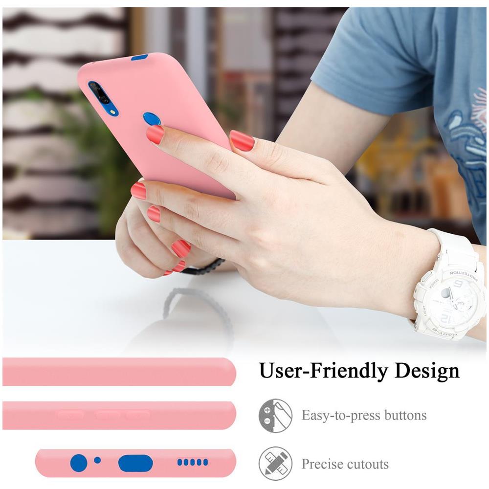 Custodia Compatibile Con Huawei P Smart 2019 In Liquid Rosa - Coperchio Protettivo In Silicone Tpu Flessibile - Foto 7