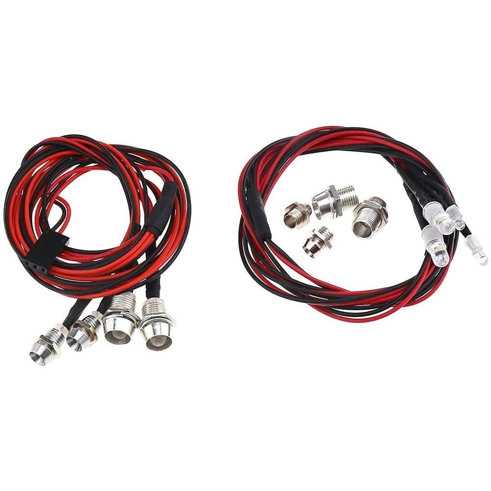 Luci Led Bianche, 5mm Rosse, 2 Pezzi Da 3mm Blu Lunghezza Cm 72 - Foto 1