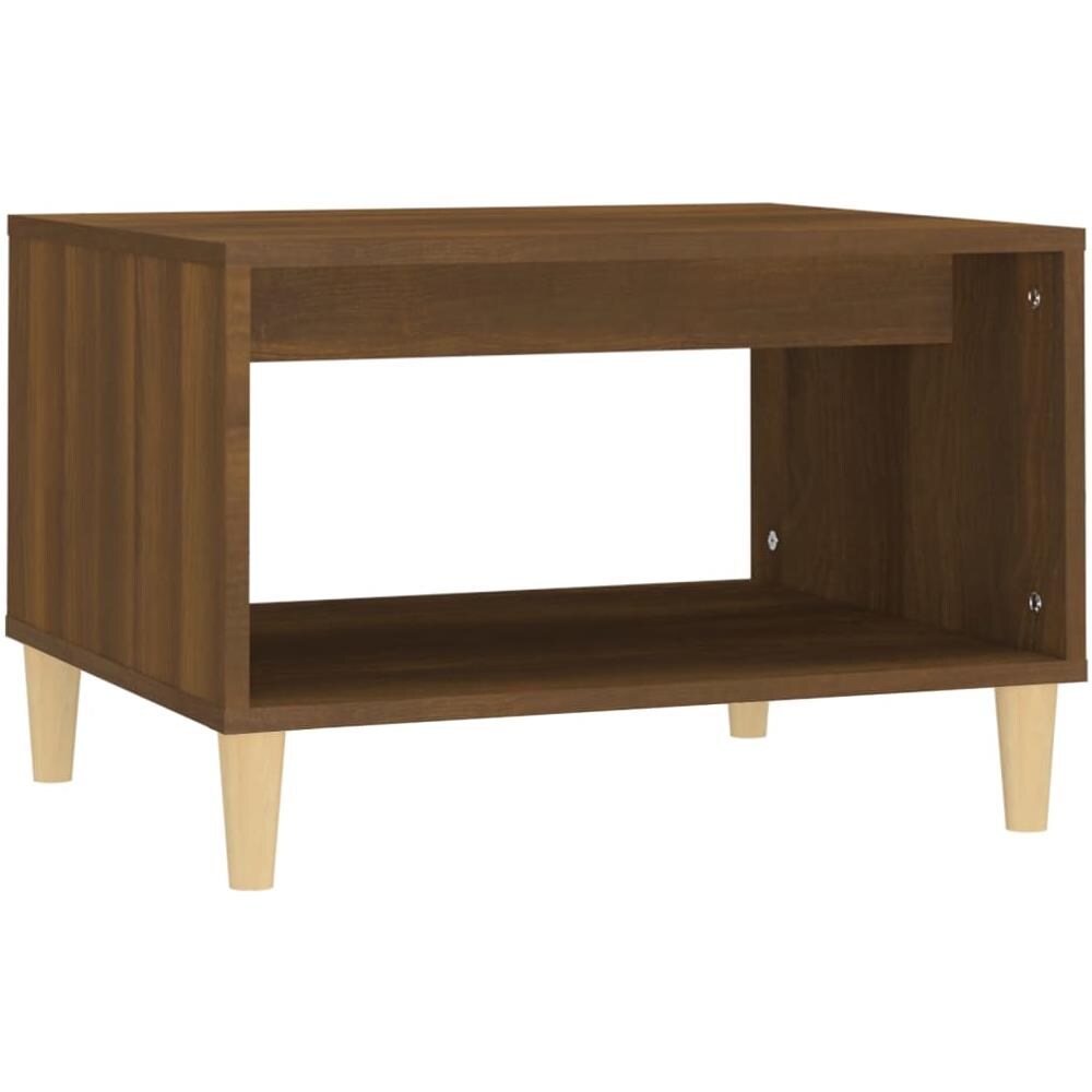 Tavolino da Salotto Rovere Marrone 60x50x40cm Legno Multistrato - Foto 1