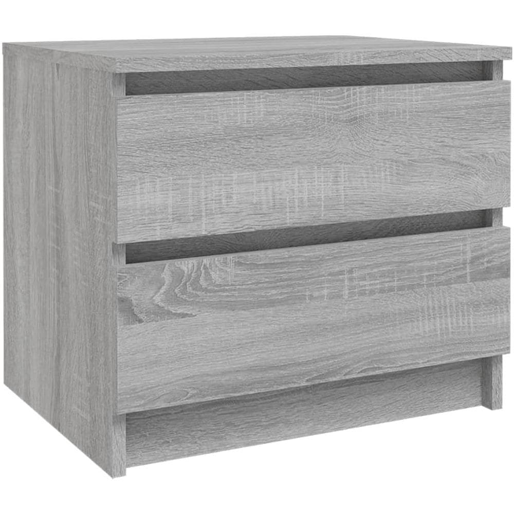 Comodino Grigio Sonoma 50x39x43,5 Cm In Legno Multistrato - Foto 1