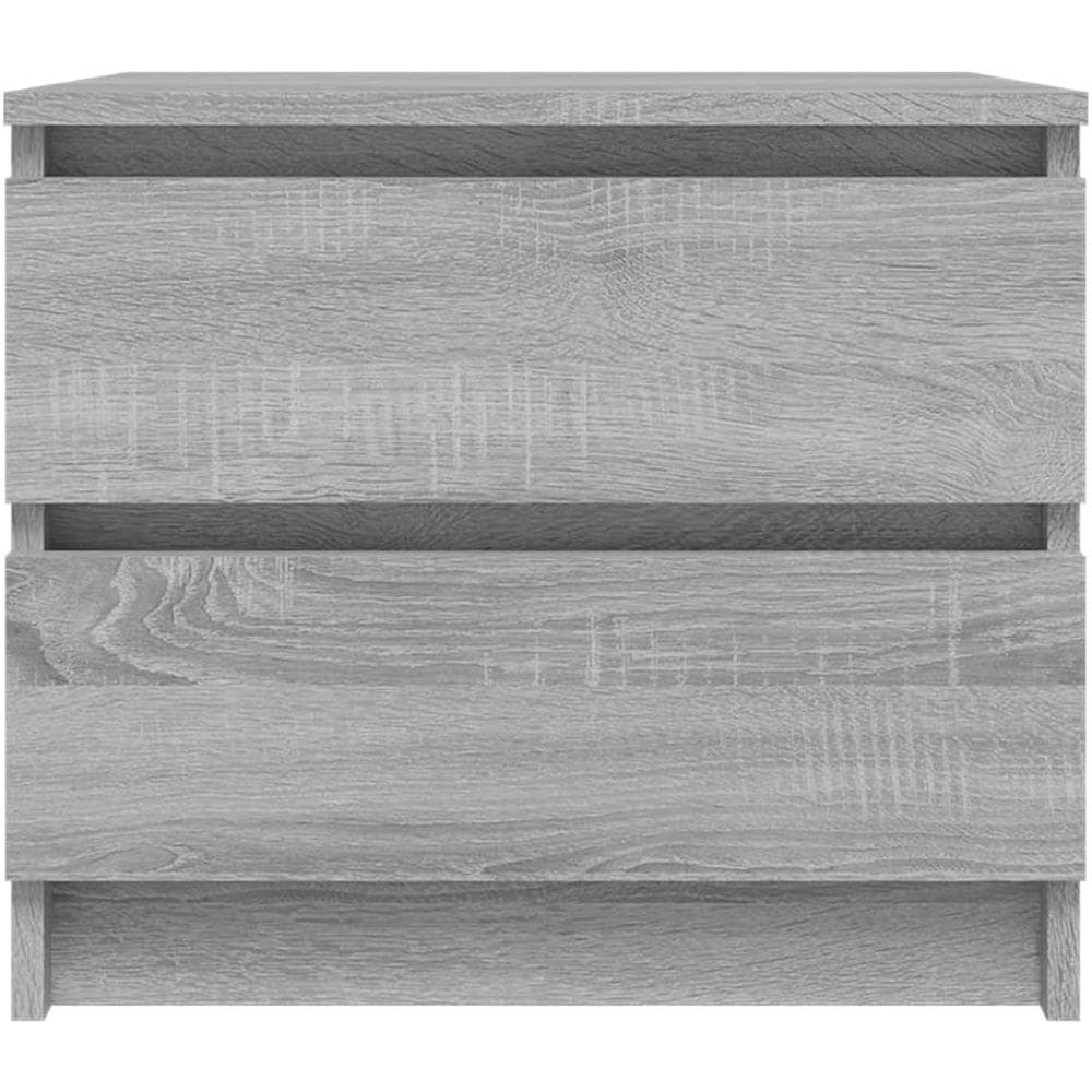Comodino Grigio Sonoma 50x39x43,5 Cm In Legno Multistrato - Foto 2
