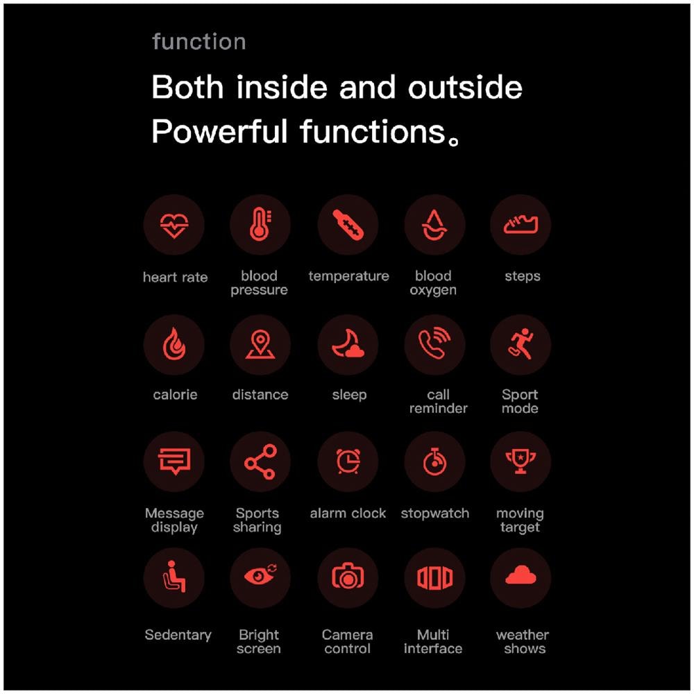 Smartwatch Con Frequenza Cardiaca, Pressione Sanguigna, Ossigeno Nel Sangue, Sonno, 24 Modalità Sport, Ip67, Touch Screen Da 1,69"" Gold - Foto 2