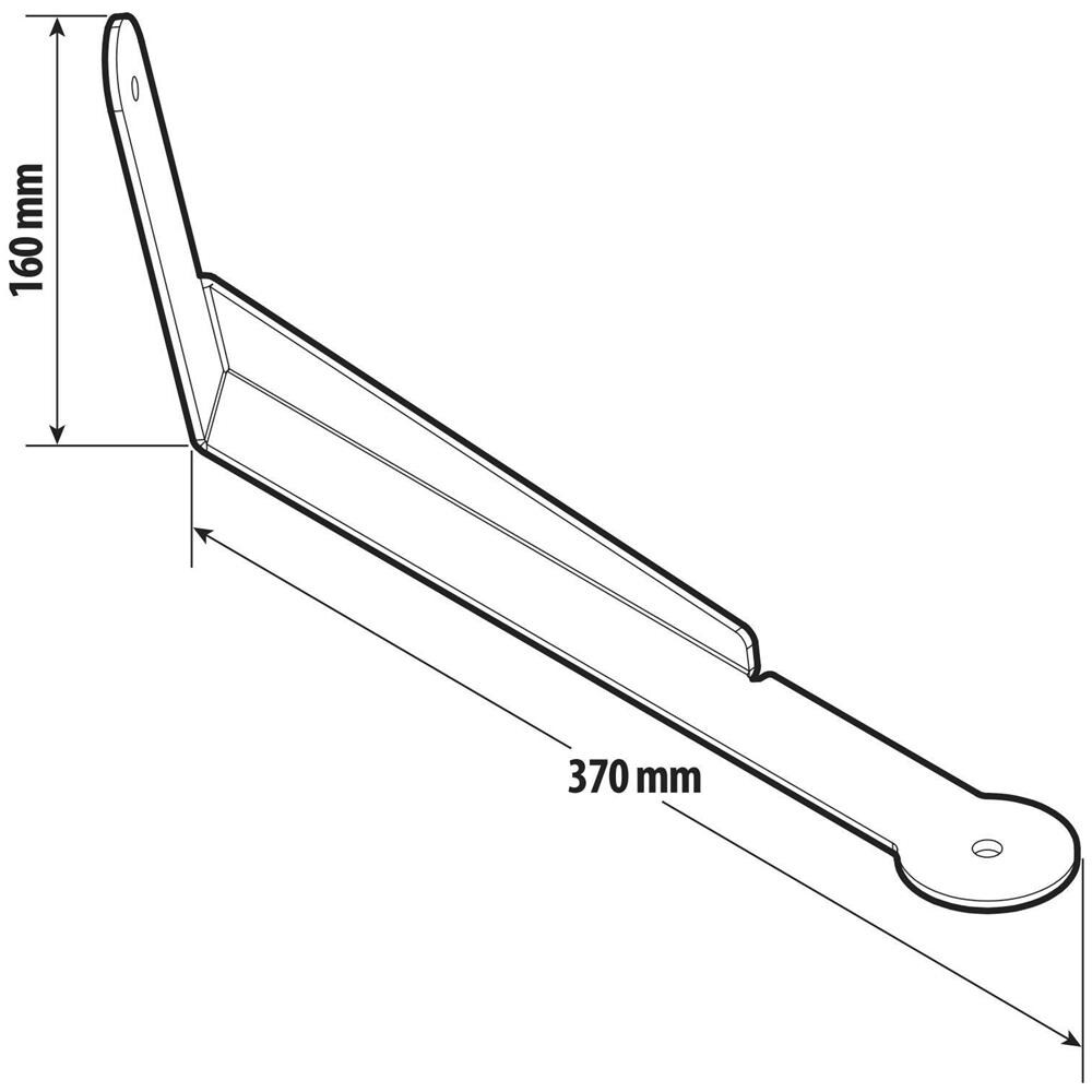 Staffa Per Antenna Cb, Versione Lunga - Compatibile Per Scania R Serie 5 (03/04>08/09) - Scania R Serie 6 (09/09>08/13) - Scania R Serie 6 - Streamline (09/13>12/17) - Foto 3