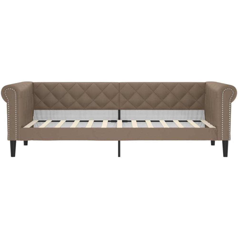 Letto Da Giorno Cappuccino 100x200 Cm In Similpelle - Foto 2