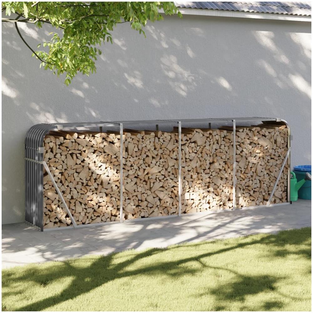 Portaceppi Antracite 300x45x100 Cm In Acciaio Zincato - Foto 1