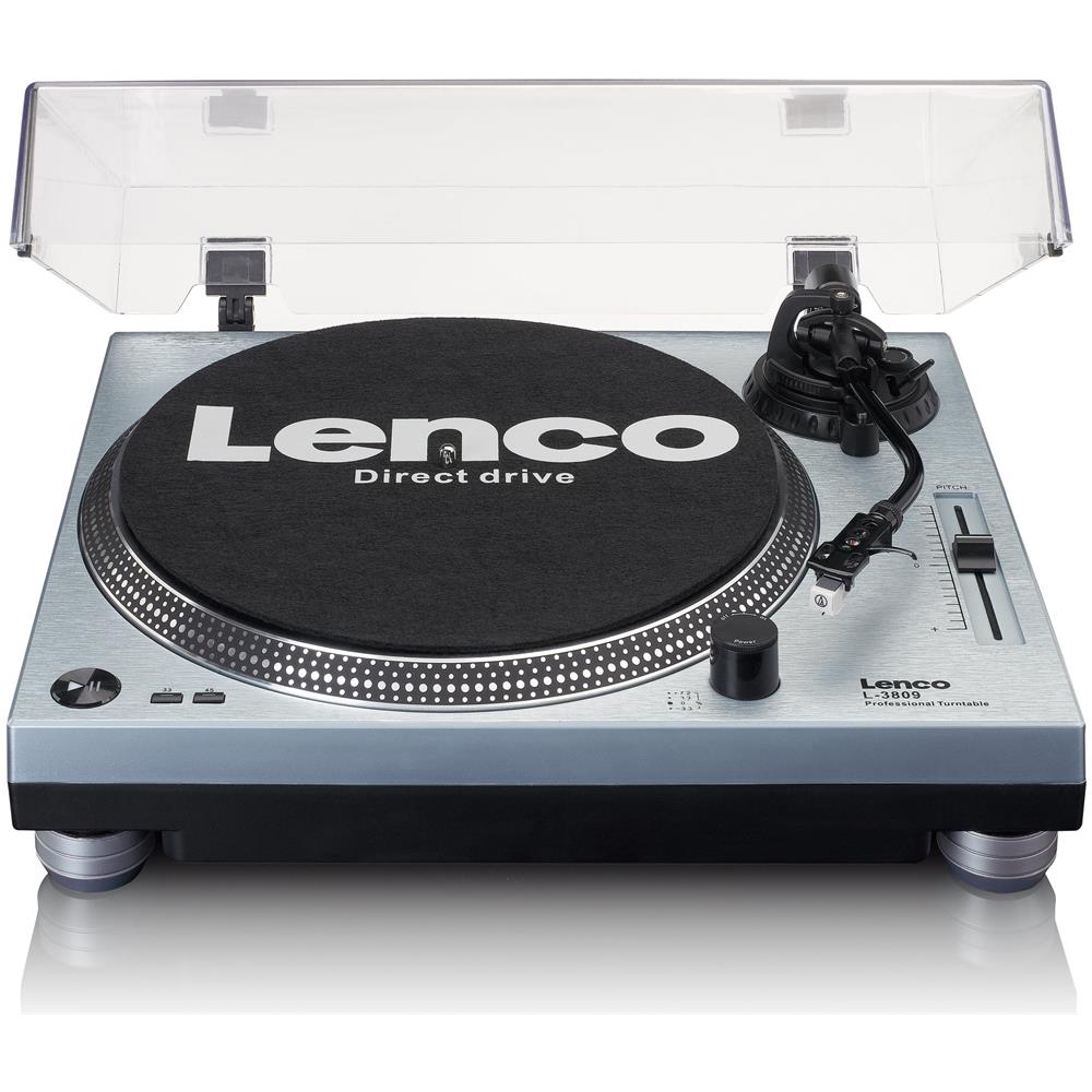 L-3809ME piatto audio Giradischi a trasmissione diretta Blu, Metallico Manuale - Foto 1