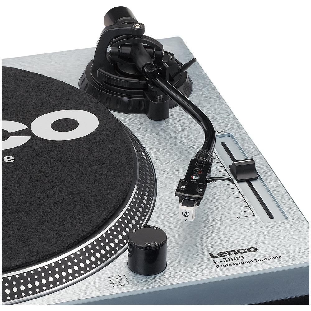 L-3809ME piatto audio Giradischi a trasmissione diretta Blu, Metallico Manuale - Foto 7