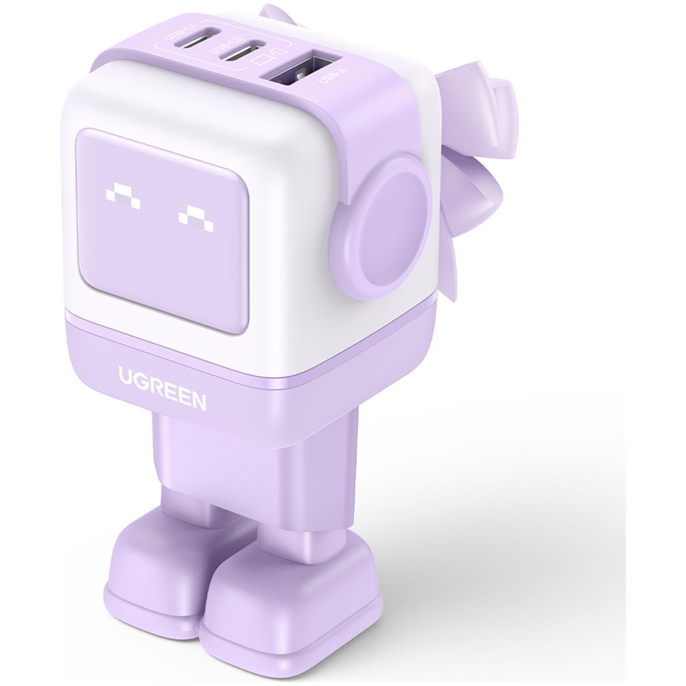Nexode RG 65W Caricatore USB-C GaN Ricarica Rapida per Laptop Smartphone e Tablet - 2 USB-C + 1 USB-A - Foto 1