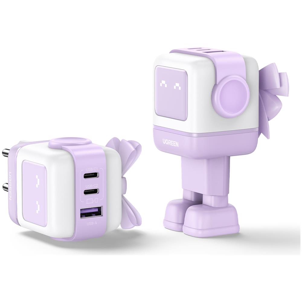 Nexode RG 65W Caricatore USB-C GaN Ricarica Rapida per Laptop Smartphone e Tablet - 2 USB-C + 1 USB-A - Foto 5