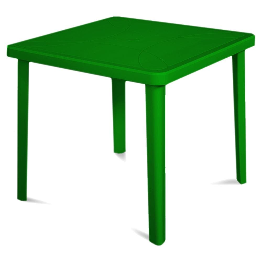 Tavolo in polipropilene colore verde cm 80x80xH 72 - Foto 2
