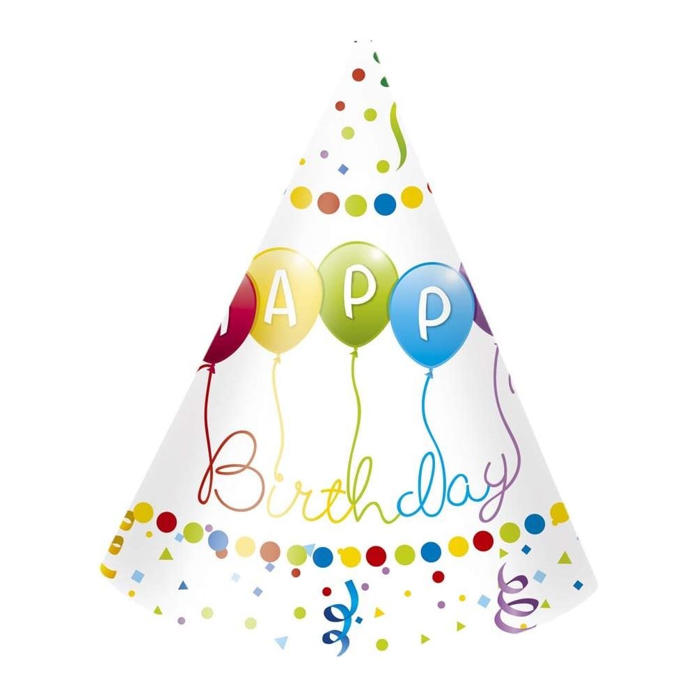 6 Cappelli Buon Compleanno Taglia Unica - Foto 1