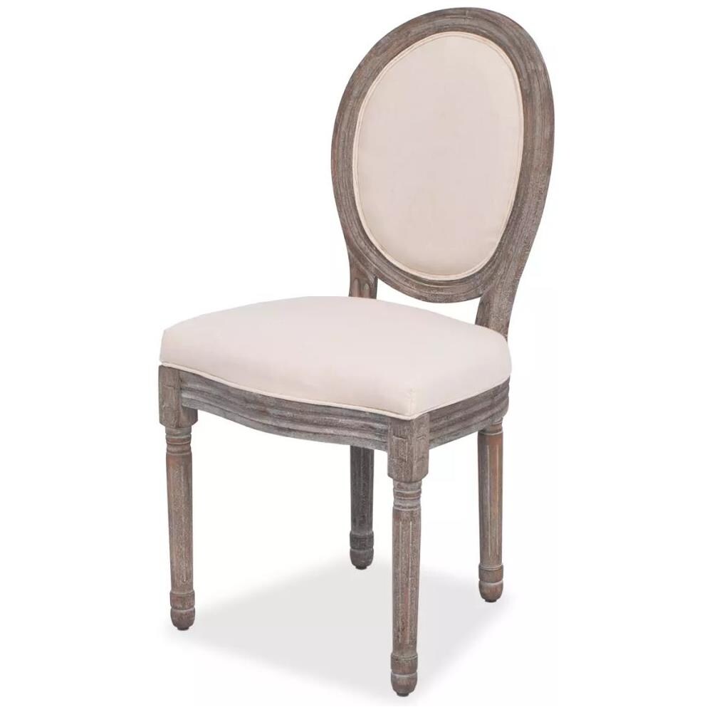 Sedie per Sala da Pranzo 6 pz in Tela - Foto 2