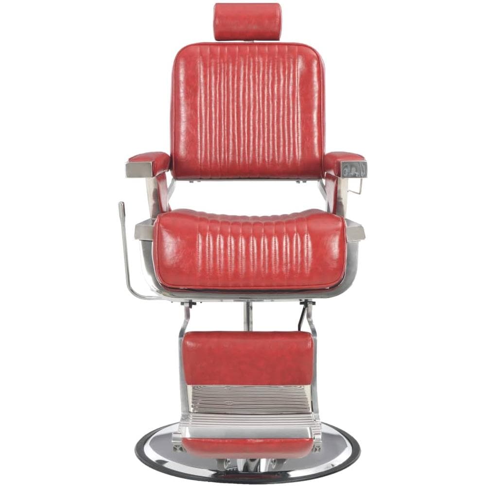 Poltrona Da Barbiere Rossa 68x69x116 Cm In Similpelle - Foto 2