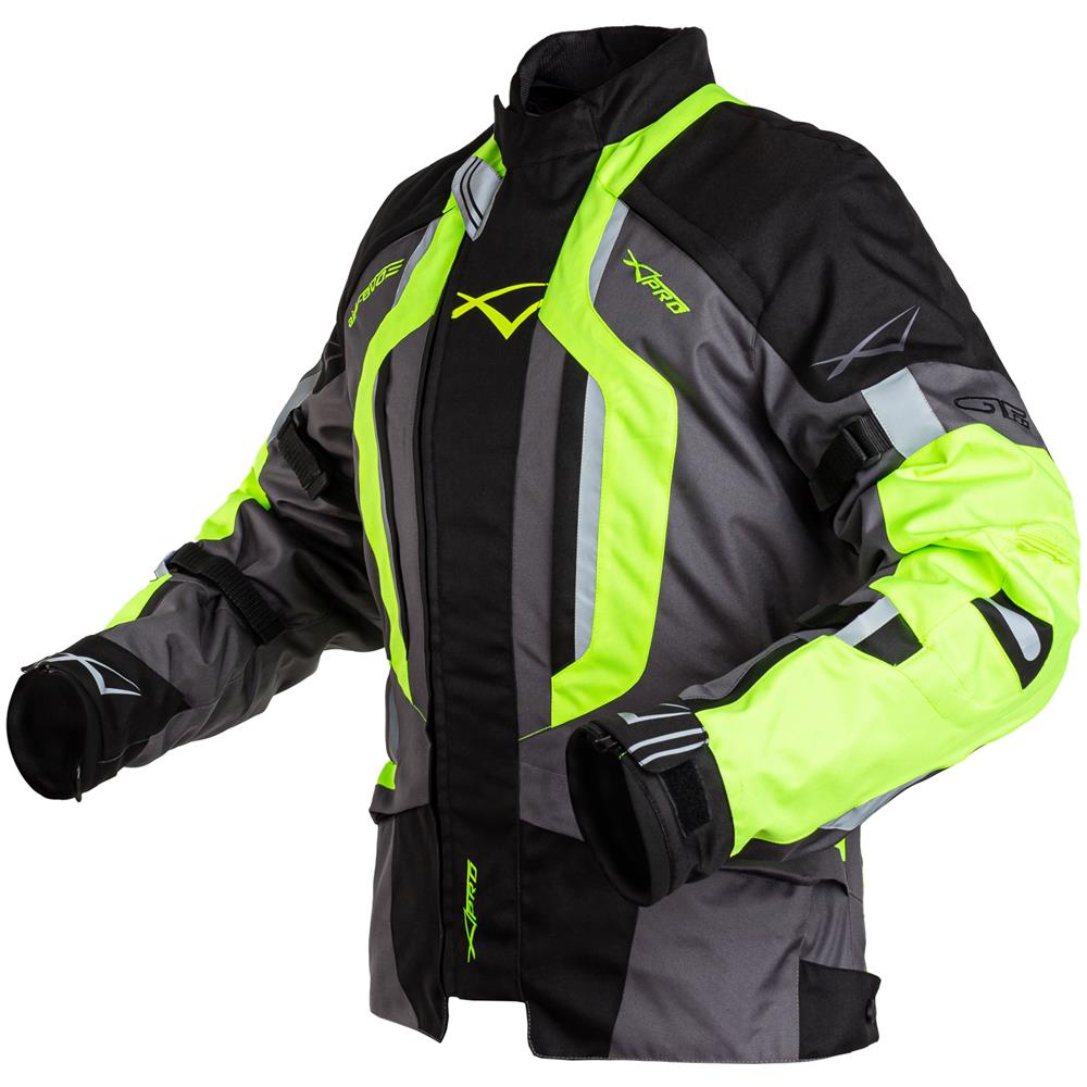 Giacca Touring Sfoderabile Moto Protezioni Impermeabile Cordura Ce Fluo 3xl - Foto 1