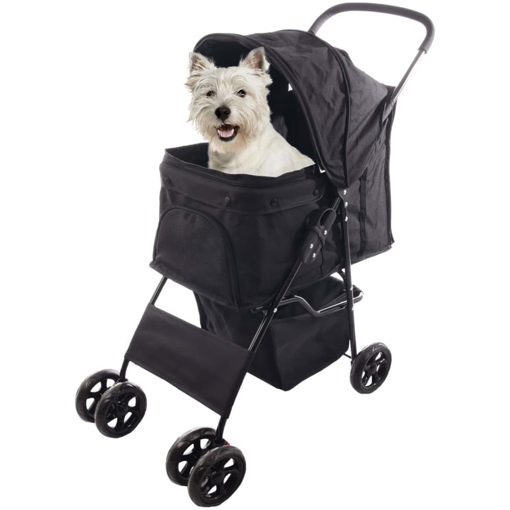 Passeggino Per Cani Anda Nero 46x81,5x98 Cm - Foto 2