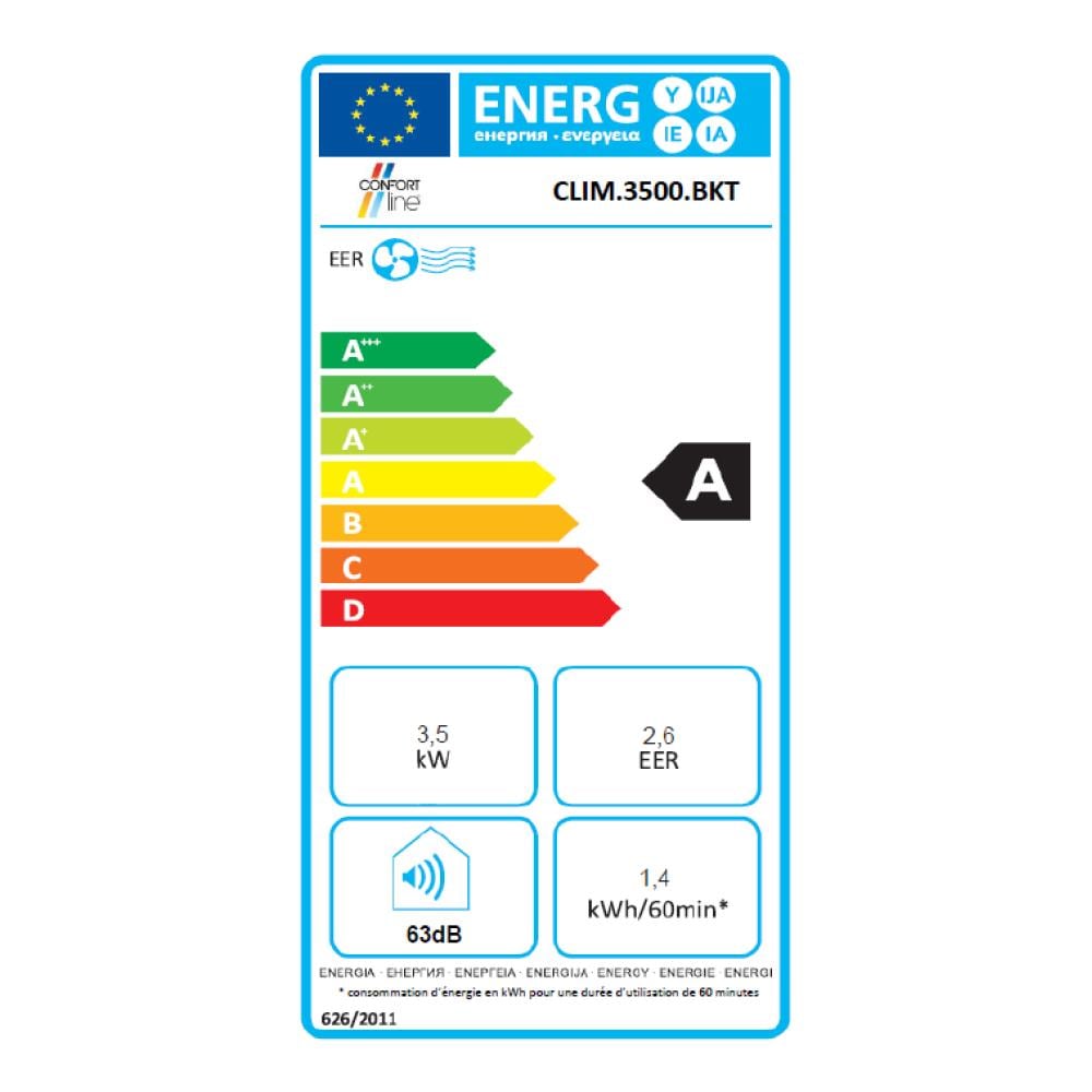Condizionatore D'aria Mobile 3540w 36m2 Con Kit Finestra - Clim. 3500bkt - Foto 2