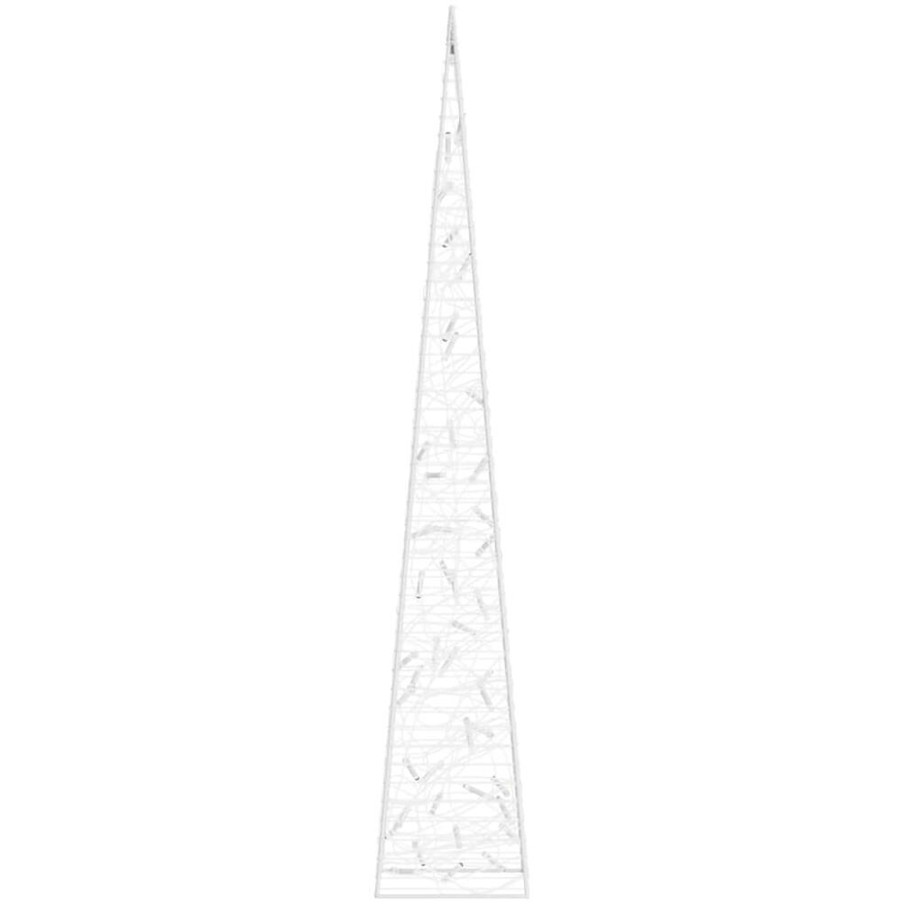 Cono Di Luce Led Decorativo Acrilico Bianco Caldo 90 Cm - Foto 8