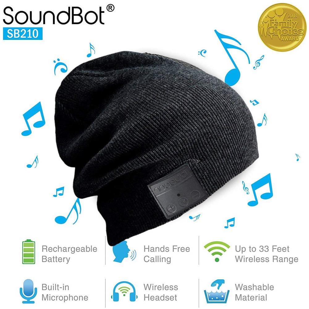 Cappello Con Cuffie Bluetooth E Microfono Nero - Foto 2