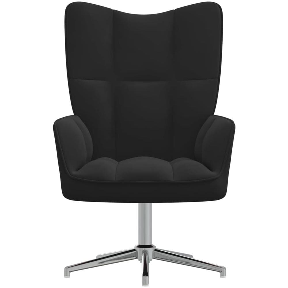 Sedia Relax Nera in Velluto - Foto 3