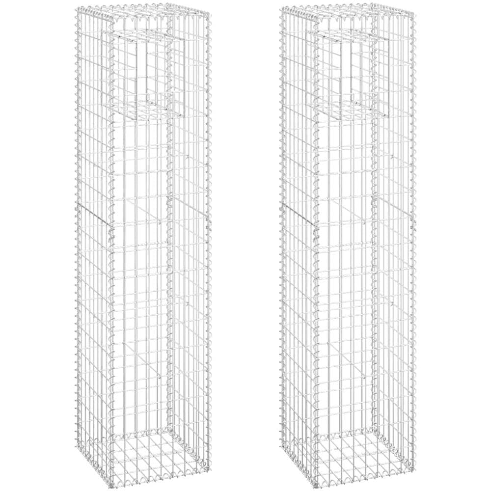Cesti A Gabbione A Torre 2 Pz 40x40x180 Cm In Ferro - Foto 2