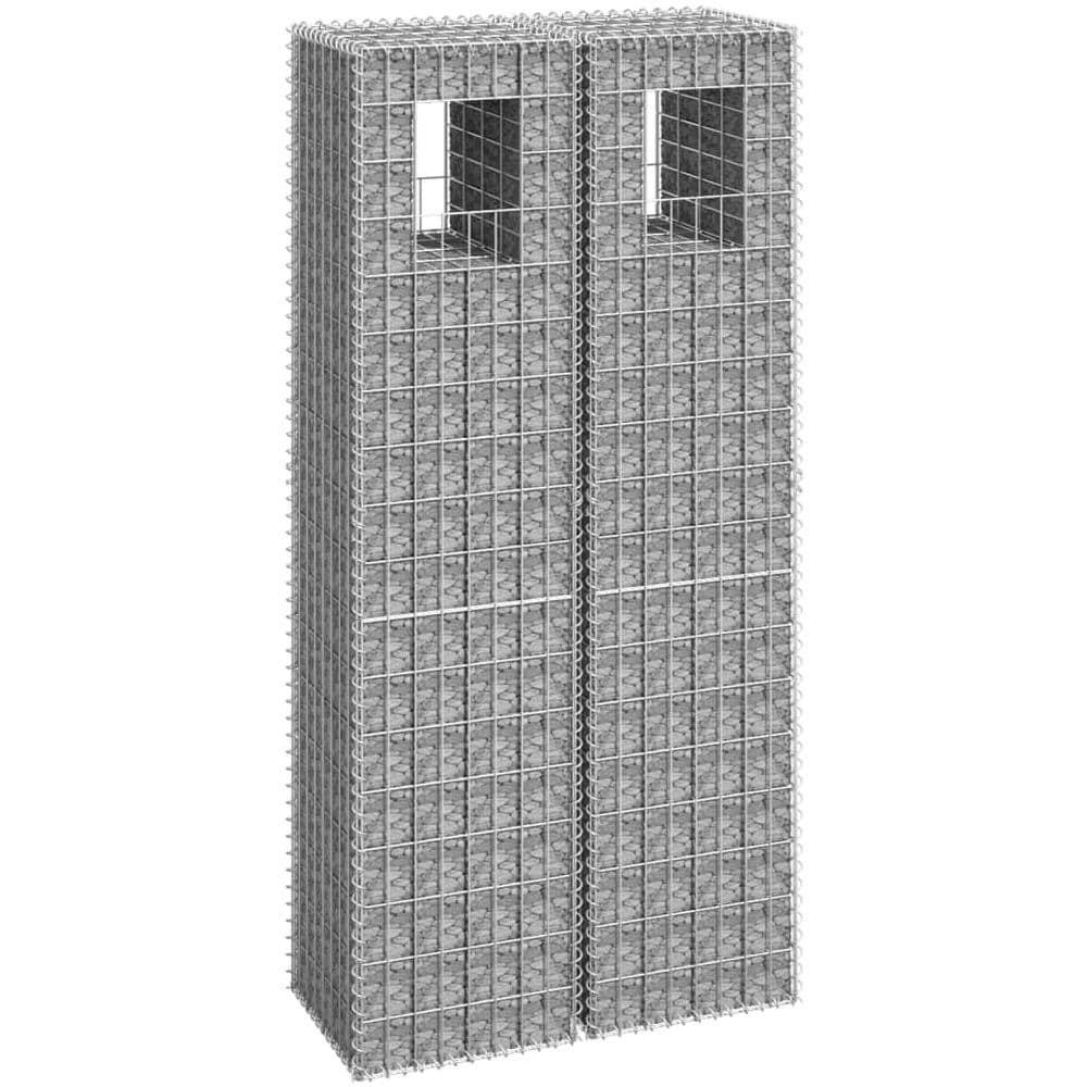 Cesti A Gabbione A Torre 2 Pz 40x40x180 Cm In Ferro - Foto 1