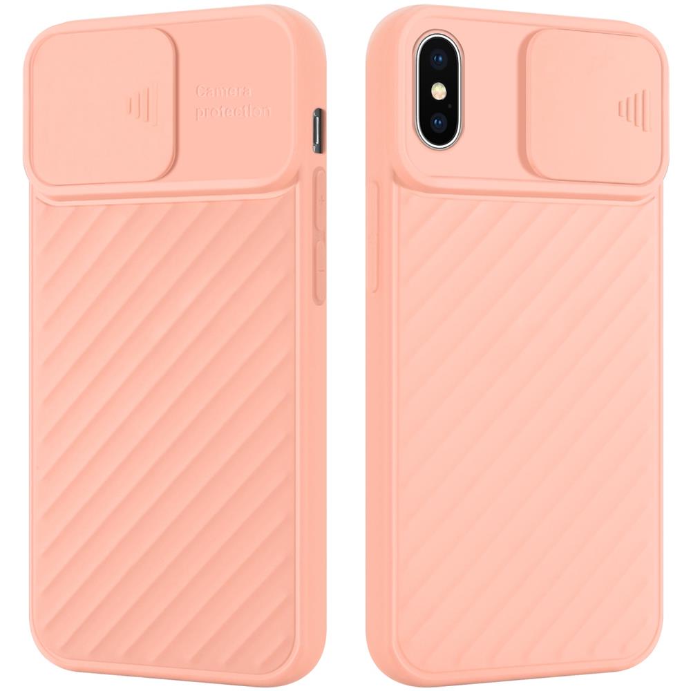Custodia Compatibile Con Apple Iphone X / Xs In Rosa Opaco - Coperchio Protettivo In Silicone Tpu Flessibile E Con Protezione Per La Fotocamera - Foto 1