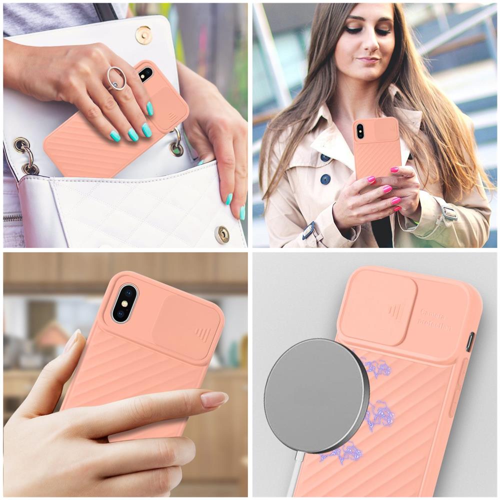Custodia Compatibile Con Apple Iphone X / Xs In Rosa Opaco - Coperchio Protettivo In Silicone Tpu Flessibile E Con Protezione Per La Fotocamera - Foto 8
