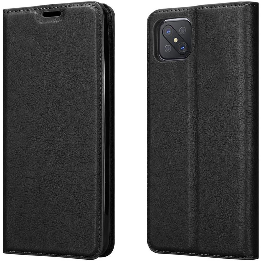 Custodia Compatibile Con Oppo A92s In Nero Di Notte - Coperchio Protettiva Con Chiusura Magnetica, Funzione Stand E Tasca Per Le Carte - Foto 8