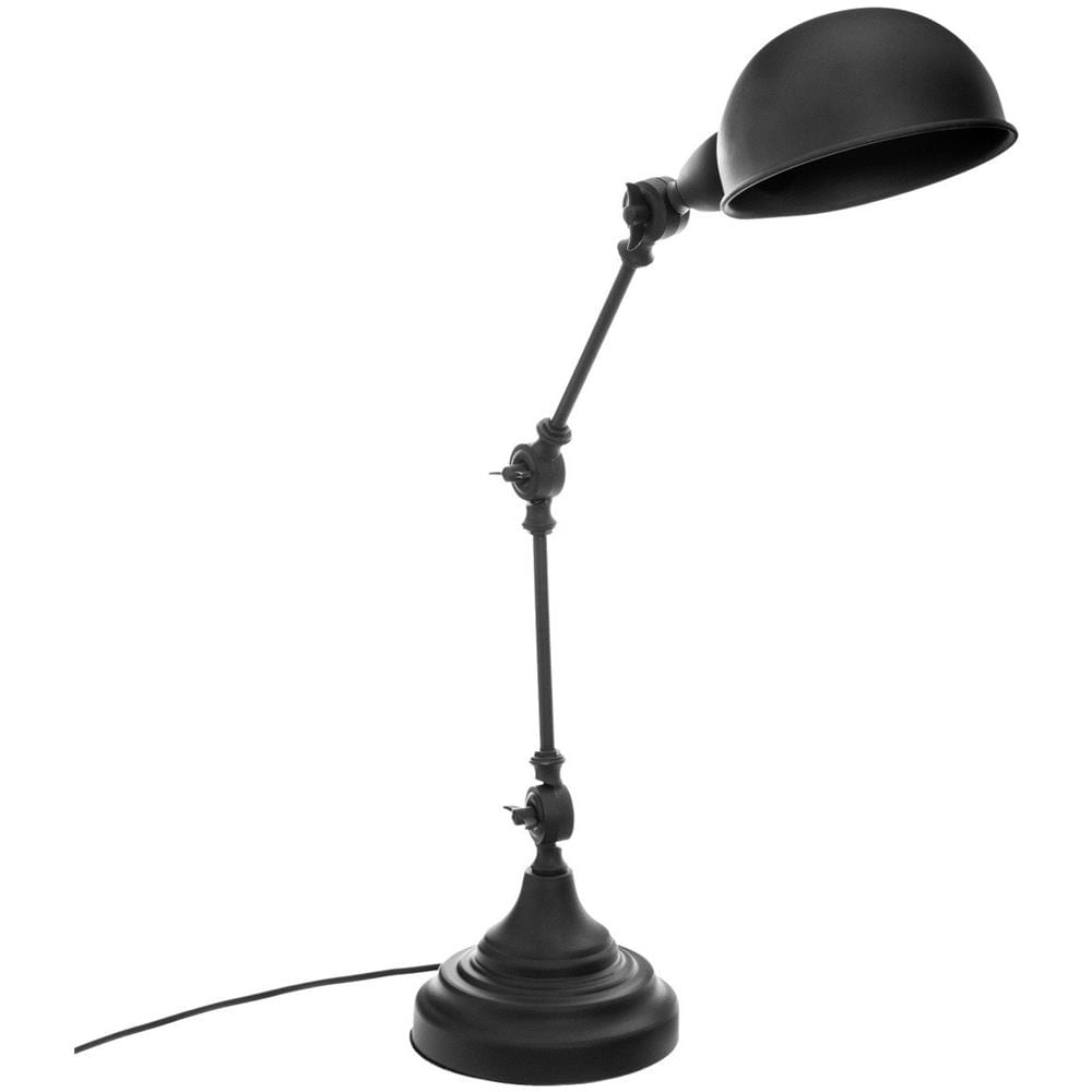 Lampada Da Tavolo Basalto, Metallo, 55 Cm, Nero - Foto 1