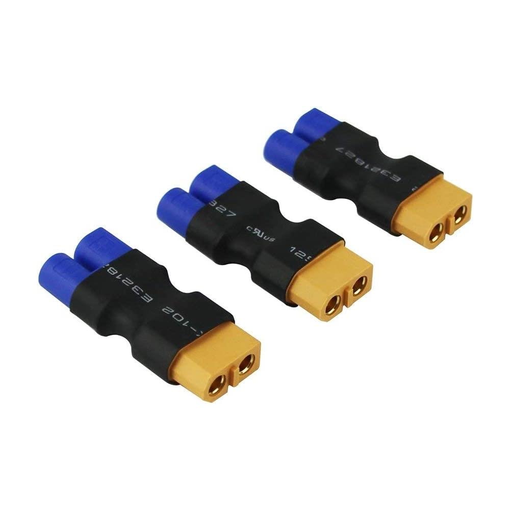 3 Pezzi Maschio Ec3 A Femmina Xt-60 Adattatore Connettore Xt60 Lipo Batteria (confezione Da 3)  - Foto 1
