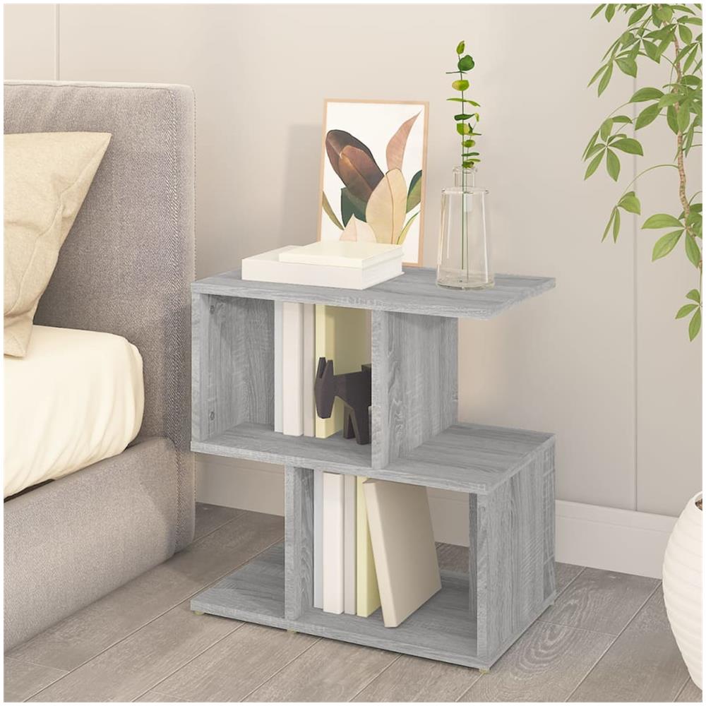 Comodino Grigio Sonoma 50x30x51,5 Cm In Legno Multistrato - Foto 2